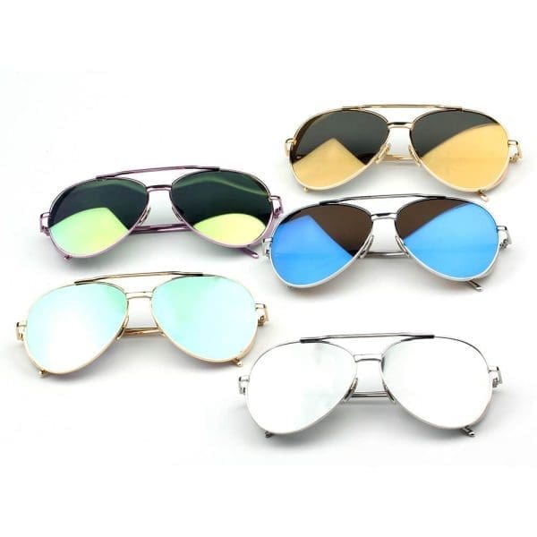 Cramilo Eyewear  Delan - Mirrored Oversized Aviator Sunglasses - Image 14