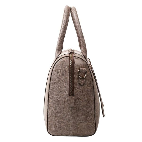 Bellorita - Calligraphy Brown Satchel Crossbody Bag - Image 4