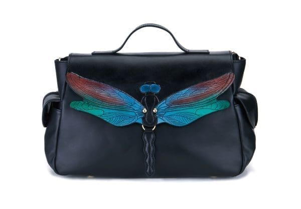 Bellorita - Dragonfly Black Top-Handle Bag