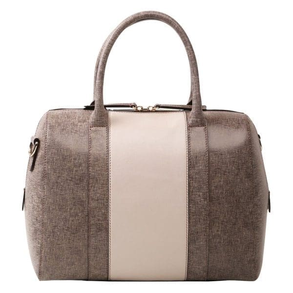 Bellorita - Calligraphy Brown Satchel Crossbody Bag - Image 3