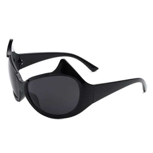 Cramilo Eyewear Vaelin - Oversized Round Cat Eye Sunglasses - Image 4