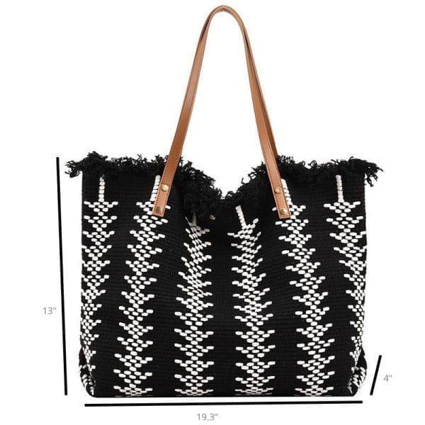 Shomico Bohemian Canvas shopping Bag - Image 13