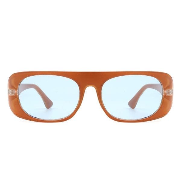 Cramilo Eyewear Midnites - Rectangle Retro Oval Sunglasses - Image 2