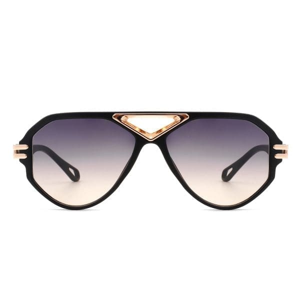 Cramilo Eyewear Unityth - Geometric Round Aviator Sunglasses - Image 3