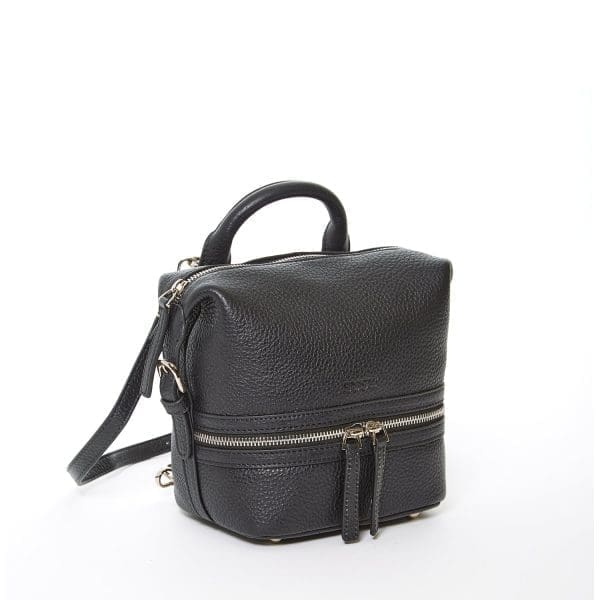 SUSU Ashley Small Black Leather Backpack - Must Have - Image 2