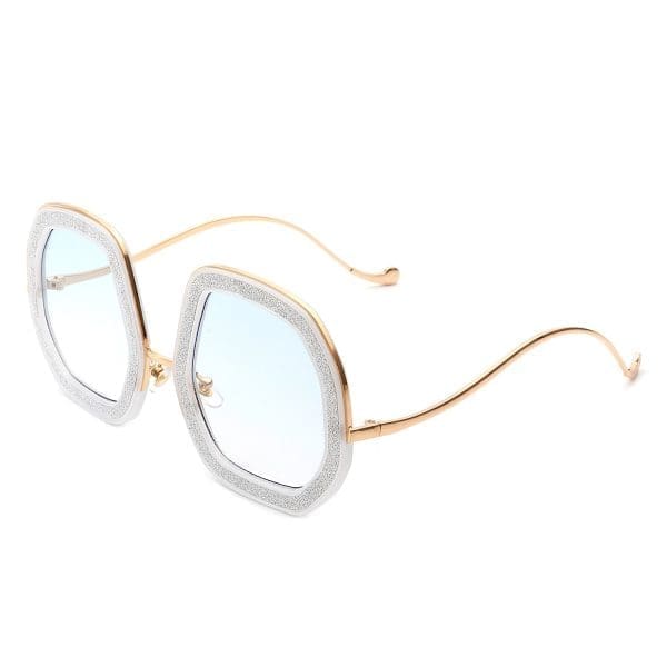 Cramilo Eyewear Xanadawn - Geometric Glitter Sunglasses - Image 12