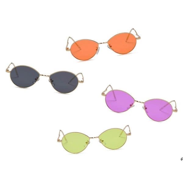 Cramilo Eyewear Hickory - Small Retro Metal Round Sunglasses - Image 9