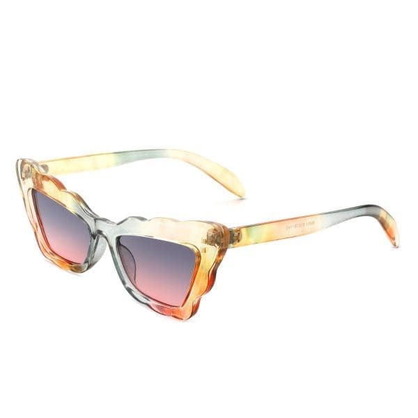 Cramilo Eyewear Radiance - Wavy Butterfly Cat Eye Sunglasses - Image 12