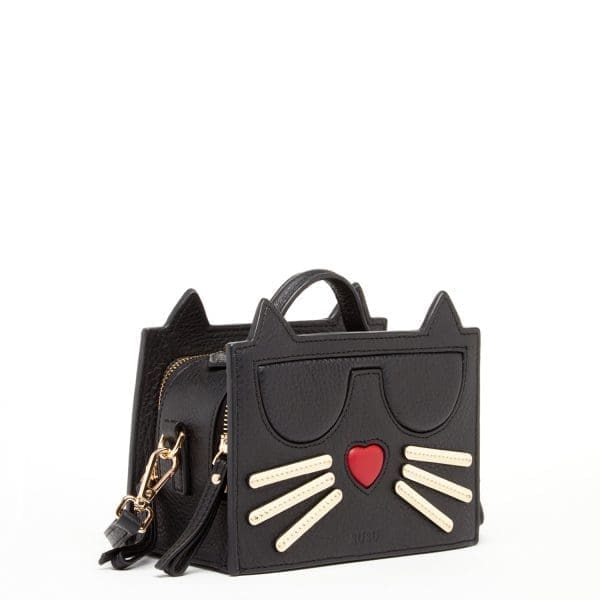 SUSU Cat Black Leather Crossbody Bag - Must Have - Image 2