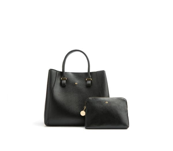 Gunas New York - Jane - Black Vegan Leather Bag - Image 11
