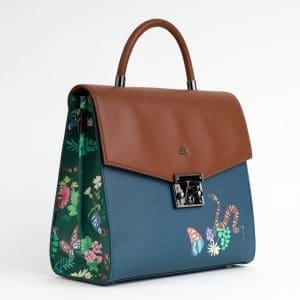Gunas New York - Simone - Blue Vegan Leather Crossbody Bag