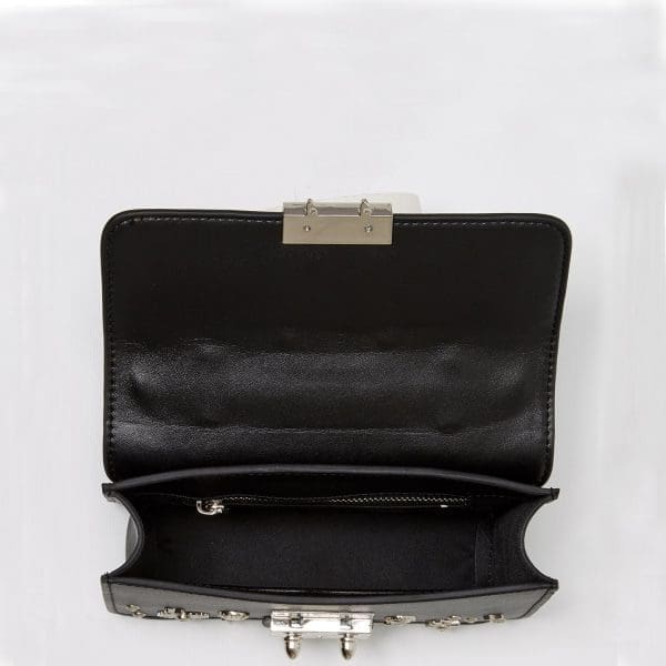 SUSU The Hollywood Black Leather Crossbody Bag - Studded - Image 6