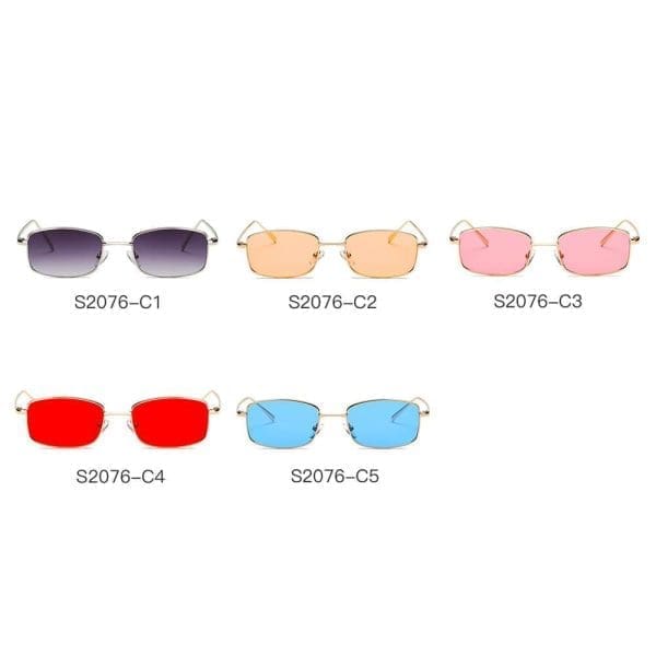 Cramilo Eyewear  Garner - Retro Slim Rectangle Sunglasses - Image 13