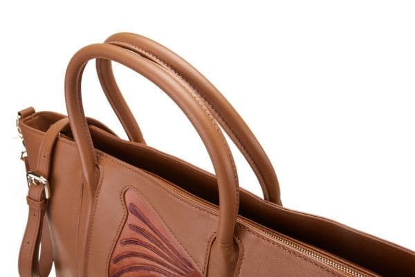 Bellorita - Butterfly Brown Top Handle Bag - Image 6