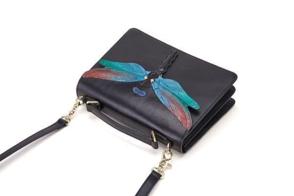Bellorita - Dragonfly Black Top Handle Bag - Image 6