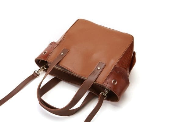Bellorita - Carp Brown Top Handle Bag - Image 6