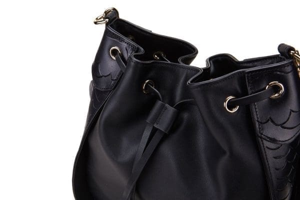 Bellorita - Carp Black Bucket Shoulder Bag - Image 3