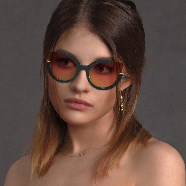 Cramilo Eyewear Lenox - Cut Out Vogue Cat Eye Sunglasses - Image 10