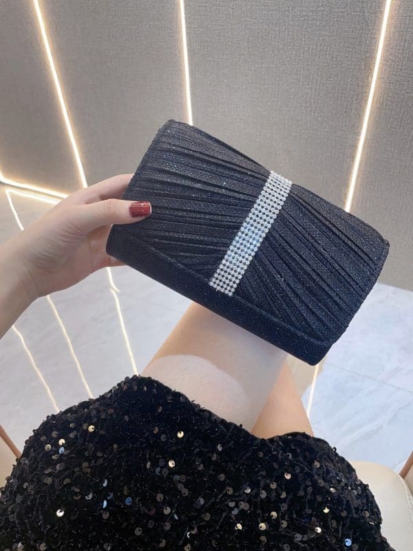 Shomico - Textured Diamond Evening Bag - Gorgeous - Image 4