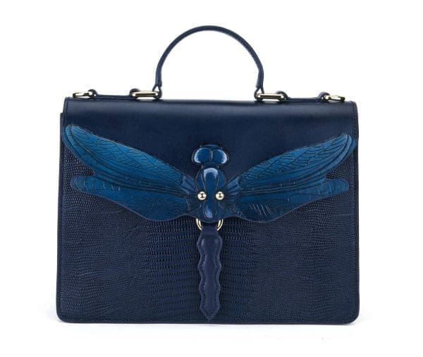Bellorita - Dragonfly Blue Top Handle Bag