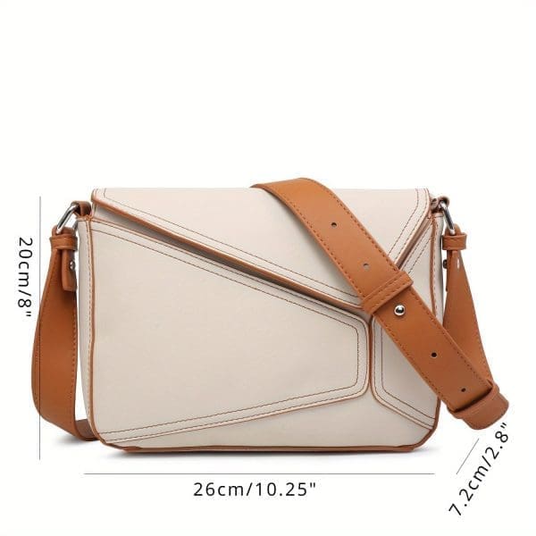 Shomico Small Crossbody Bag with Patchwork Pattern - Image 9