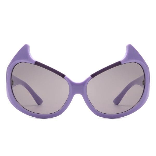 Cramilo Eyewear Vaelin - Oversized Round Cat Eye Sunglasses - Image 5