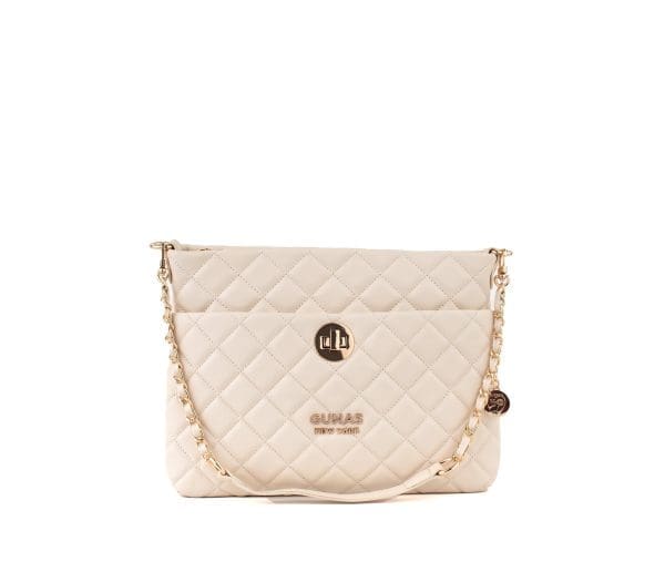 Gunas New York - Koi - Off-White Quilted Vegan Leather Bag