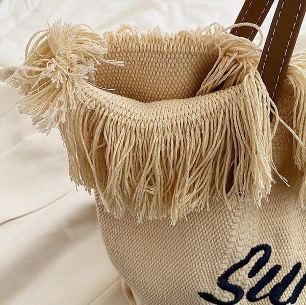 Shomico Bohemian Canvas shopping Bag - Image 4
