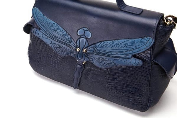 Bellorita - Dragonfly Blue Top-Handle Bag - Image 6