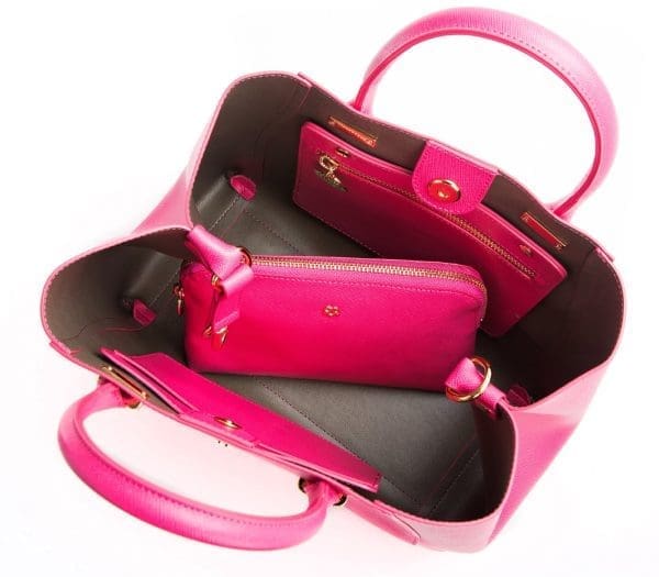 Gunas New York - Jane - Hot Pink Vegan Leather Shoulder Bag - Image 5