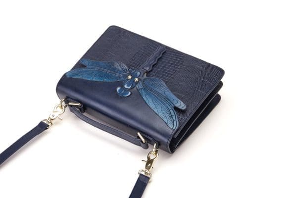 Bellorita - Dragonfly Blue Top Handle Bag - Image 6