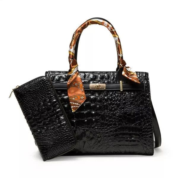 Savoy Active Marilyn - Black Top-Handle Bag (2 Piece Set)