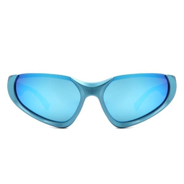 Cramilo Eyewear Dazzling - Retro Rectangle Wrap Around Sunglasses - Image 2