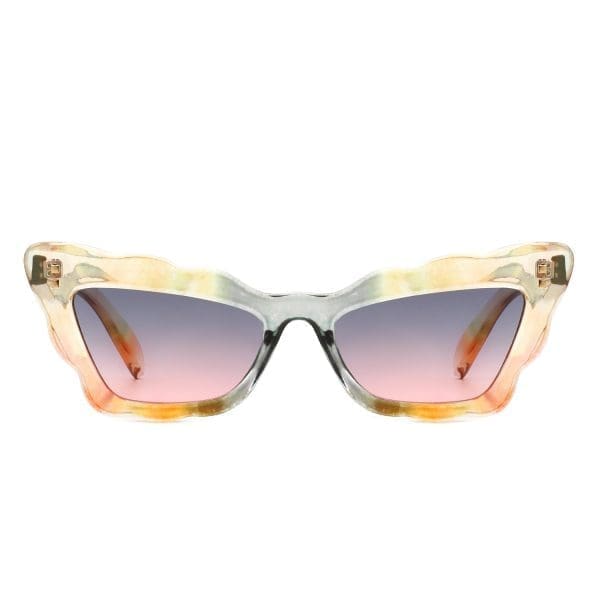 Cramilo Eyewear Radiance - Wavy Butterfly Cat Eye Sunglasses - Image 11