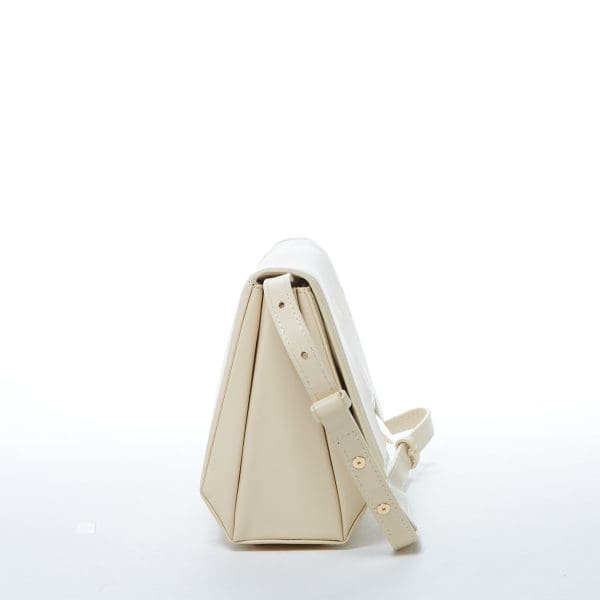 SUSU Elizabeth Off White Leather Shoulder Bag - Image 3