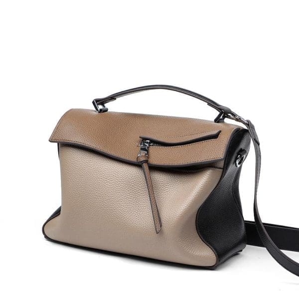 Shomico Genuine Leather Shoulder Bag - 2 Colors - Image 6