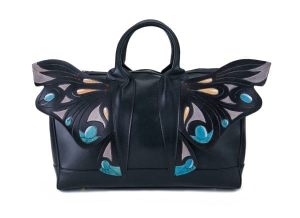 Bellorita - Wings Black Top Handle Bag