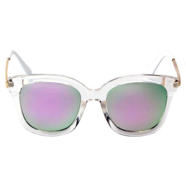 Cramilo Eyewear Dekalb - Mirrored Lens Horned Rim Sunglasses - Image 4