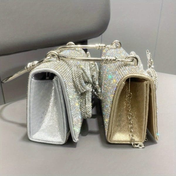 Shomico Rhinestone Designer Bag - Chic Party Star - Image 4