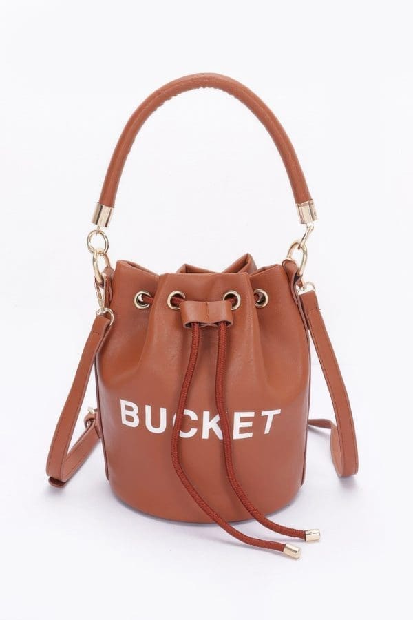 Perfect Faux Leather Bucket Bag - Must Own