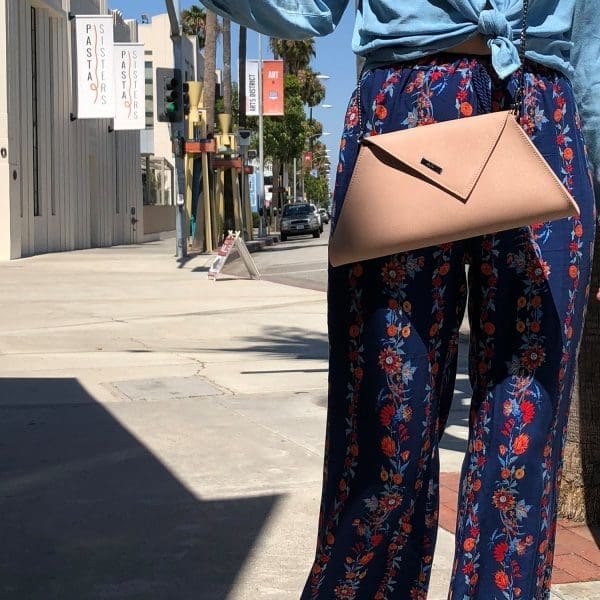 SUSU Angelica Nude Leather Clutch Bag - Fast Shipping - Image 9