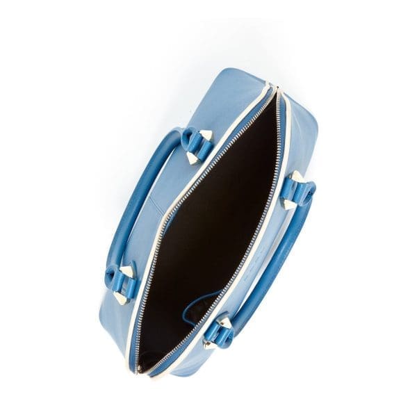 SUSU Melissa Blue Saffiano Leather Top-Handle Bag - Wonderful Bag - Image 5