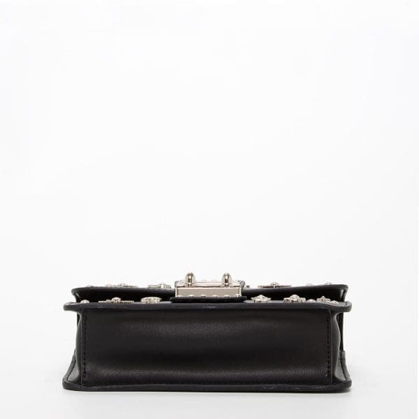 SUSU The Hollywood Black Leather Crossbody Bag - Studded - Image 3