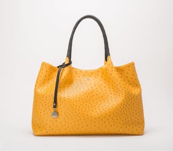Gunas New York - Naomi - Yellow Vegan Leather Tote Bag