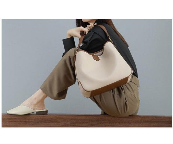 Shomico Shoulder Bag Large Capacity - Genuine Leather - Image 2