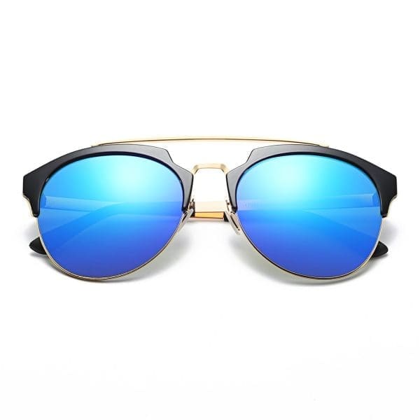Cramilo Eyewear Corolla - Mirrored Horned Sunglasses - Image 13