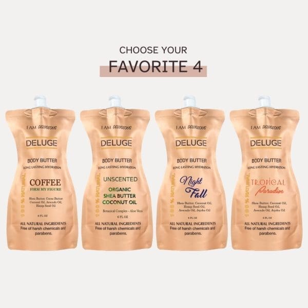 DELUGE Body Butters - Bundle of 4
