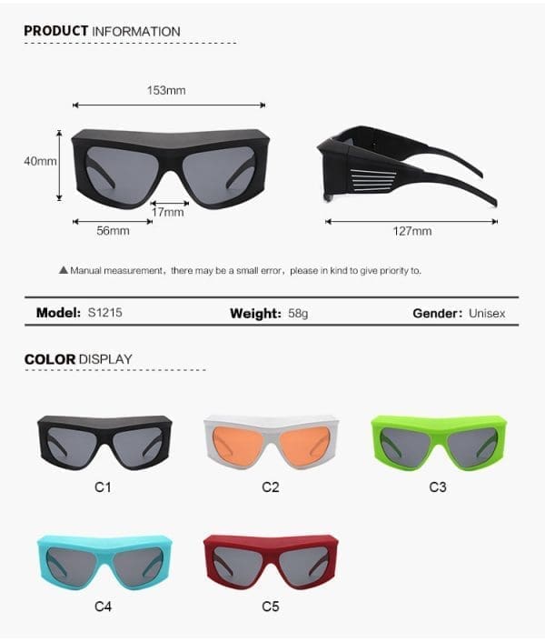 Cramilo Eyewear Azur - Trendy Wrap Around Sunglasses - Image 12