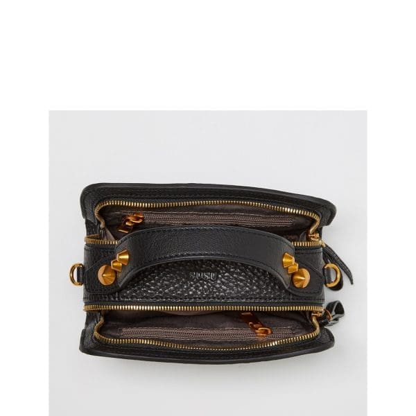 SUSU Black Leather Crossbody Bag - Amazing Accessory - Image 5