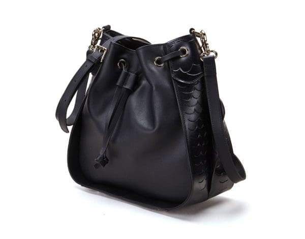 Bellorita - Carp Black Bucket Shoulder Bag - Image 2